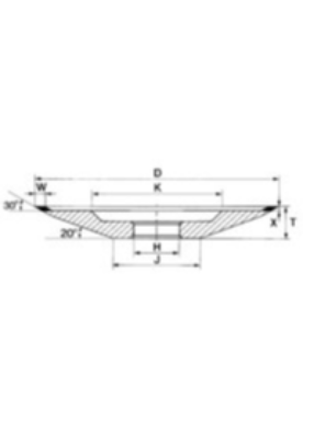 D12V2-30/20° D:125 W:4 X:2 H:32H7 D76 C125 BH-R - T:12